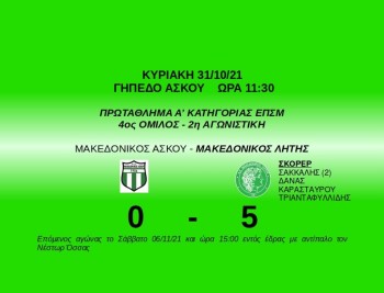 makedonikos askou makedonikos litis 2021 2022
