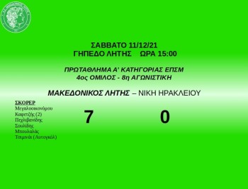 makedonikos litis niki irakleiou 2021 2022